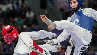 Milli tekvandocu Hakan Reçber, çeyrek finale yükseldi