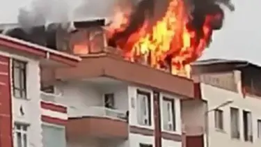 Ankara'da korkutan yangın