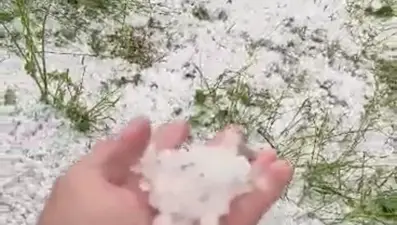 Osmaniye'de dolu yağışı