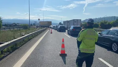 Anadolu Otoyolu’nda çalışma: Ankara yönü ulaşıma kapatıldı