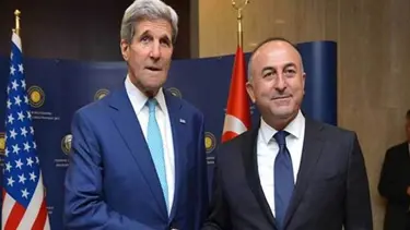 Çavuşoğlu, ABD'li mevkidaşı Kerry'le 'Suriye'yi görüştü