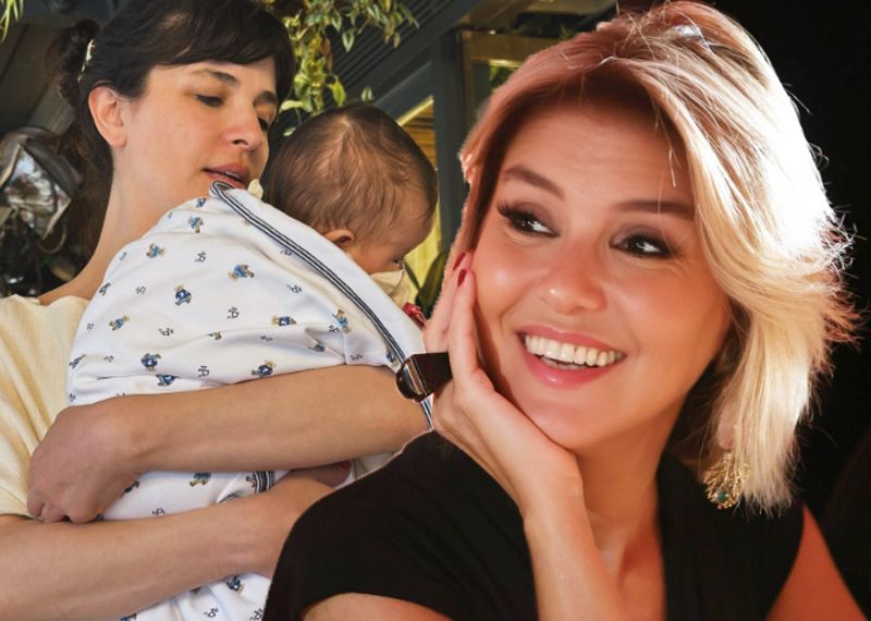 Gülben Ergen'den Gonca Vuslateri ve kızı Asya'ya ziyaret