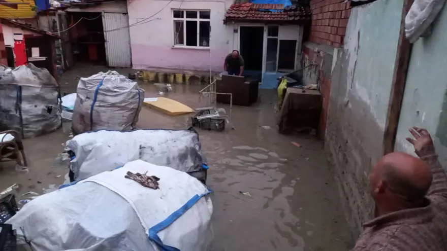 Edirne'de dolu ve sağanak 14