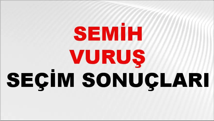 Semih Vuruş Seçim Sonuçları - 31 Mart 2024 Yerel Seçim Sonuçları 