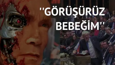 İngiltere Başbakanı, Arnold Schwarzenegger’in repliğiyle veda etti