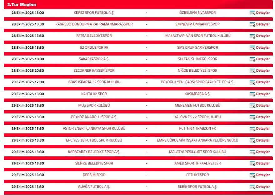 ZTK 3. ELEME TURU MAÇLARI NE ZAMAN? 1