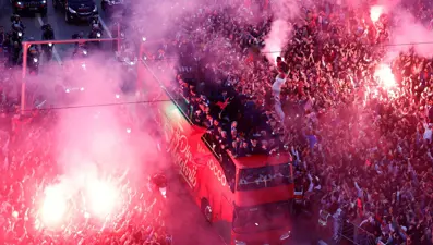 Fas Milli Takımı şampiyon gibi karşılandı