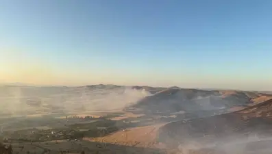 Kırşehir'deki mera yangını kontrol altında