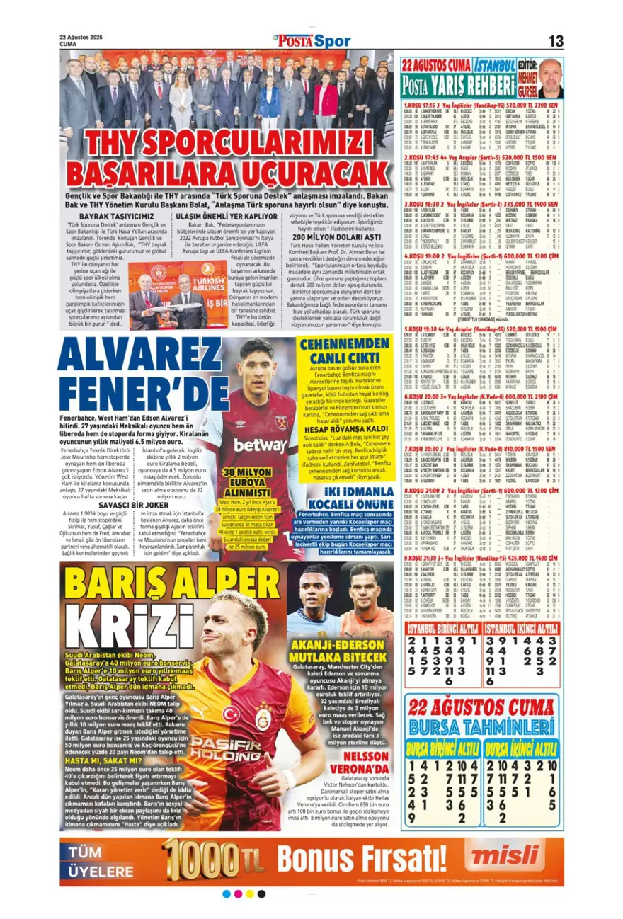 "Meksika ateşi" (22 Ağustos spor manşetleri) 14