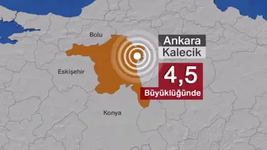 Ankara'da 4,5 büyüklüğünde deprem