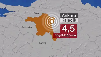 Ankara'da 4,5 büyüklüğünde deprem