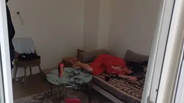 Birlikte yaşadığı kadına dehşeti yaşattı