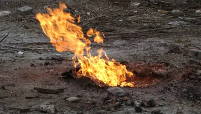 Metan gazı yangını 10’uncu gününde: Ekipler bölgede bekleyişte