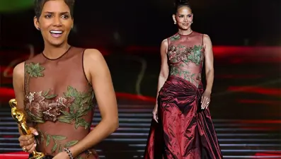 22 yıllık Oscar elbisesini giydi! Halle Berry o gece Oscar tarihine geçmişti