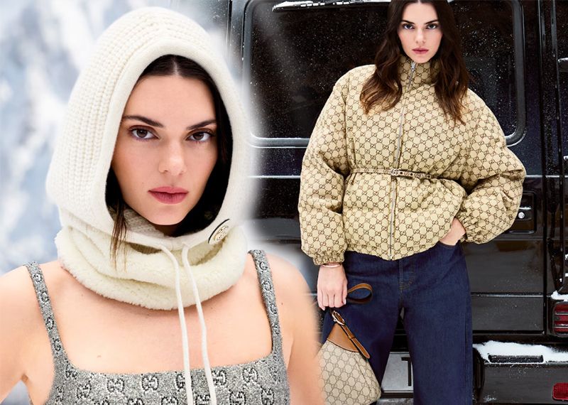 Kendall Jenner, İtalyan moda devi için poz verdi