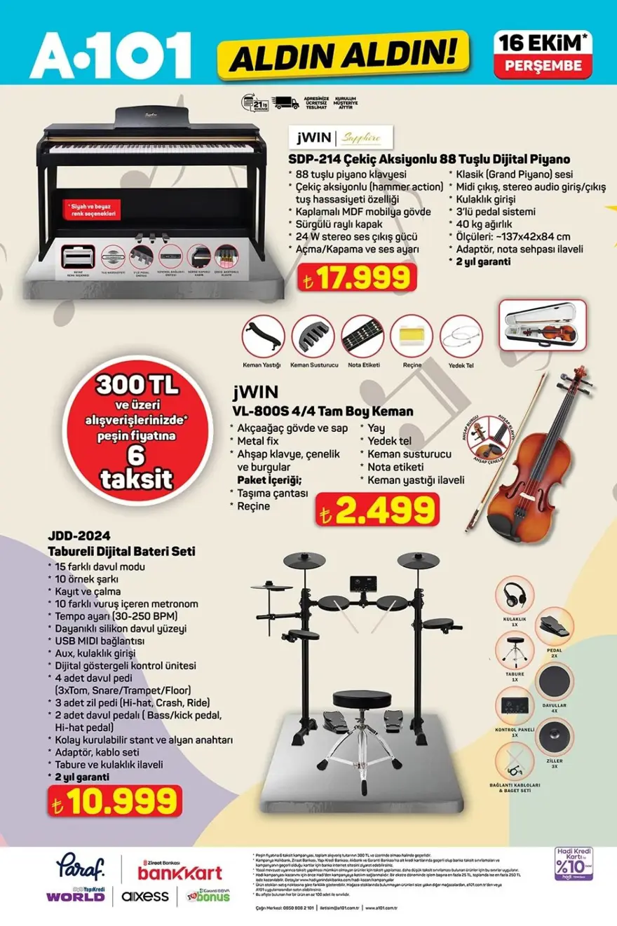 SATIŞA ÇIKTI | A101 aktüel kataloğu 16 Ekim 2025: Keman, 88 tuşlu piyano, 65 inç HD televizyon, kablosuz şarj standı, su sebili ve 125 cc scooter bugün satışta 8 SATIŞA ÇIKTI | A101 aktüel kataloğu 16 Ekim 2025: Keman, 88 tuşlu piyano, 65 inç HD televizyon, kablosuz şarj standı, su sebili ve 125 cc scooter bugün satışta 8