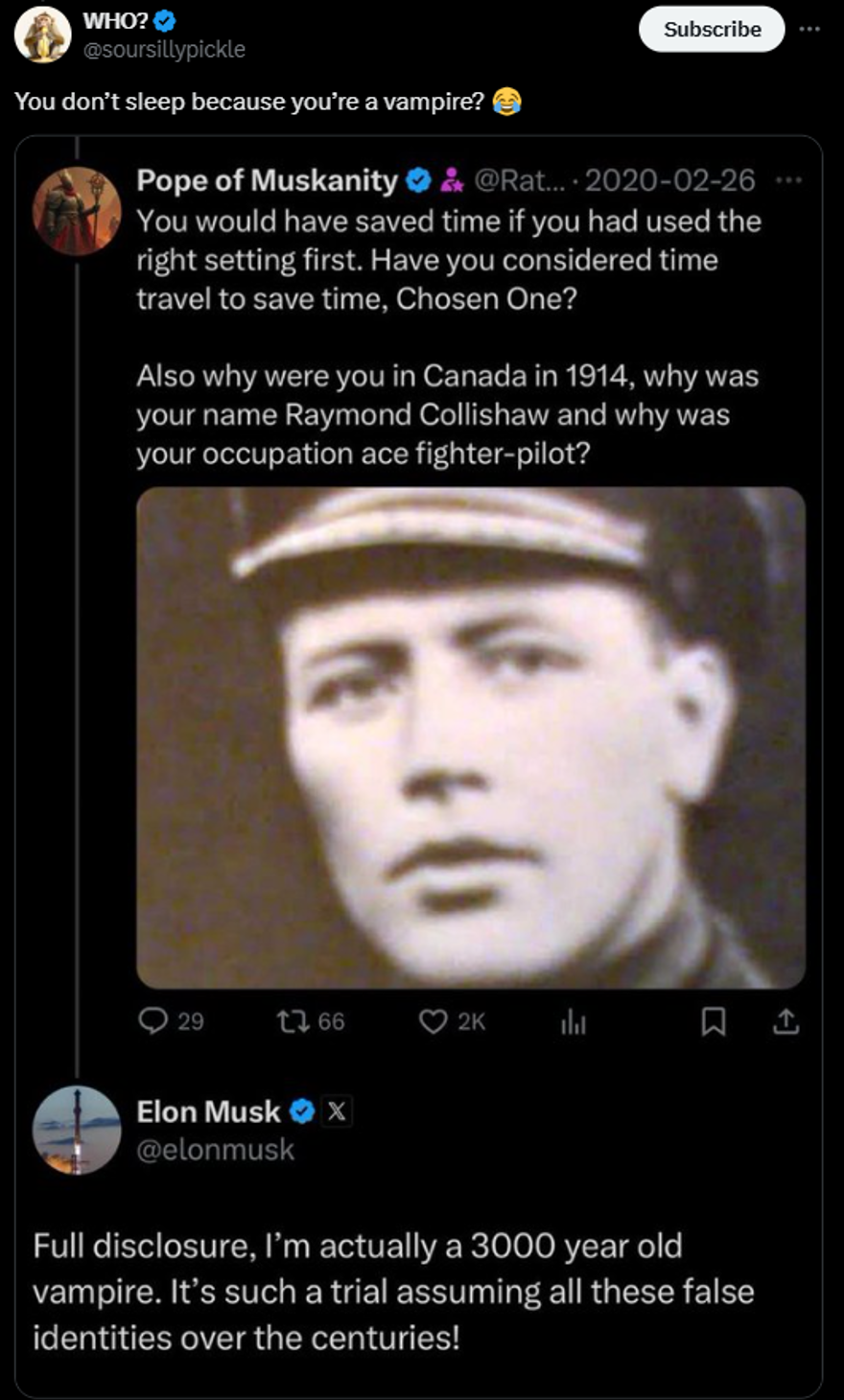 Dünyan en zengin adamı gündemden düşmüyor: "Zaman yolculuğu yapan uzaylı vampirim" 2