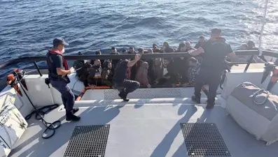 Bodrum'da 35 düzensiz göçmen yakalandı