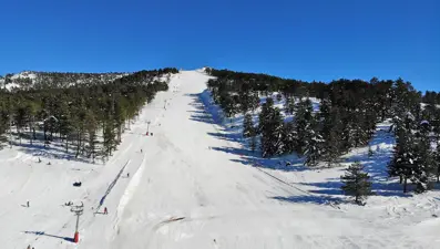 Kayak ile termali buluşturan yer: Murat Dağı