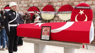 Şehit olan bekçi son yolculuğuna uğurlandı