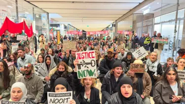 Hollanda'da 20 tren istasyonunda Filistin için oturma eylemleri