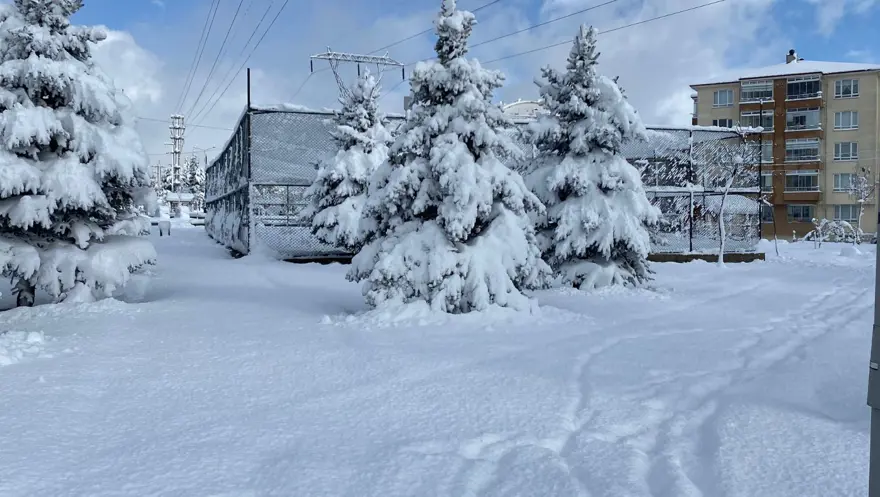 Bolu'da kar kalınlığı 30 santimetreye ulaştı 3