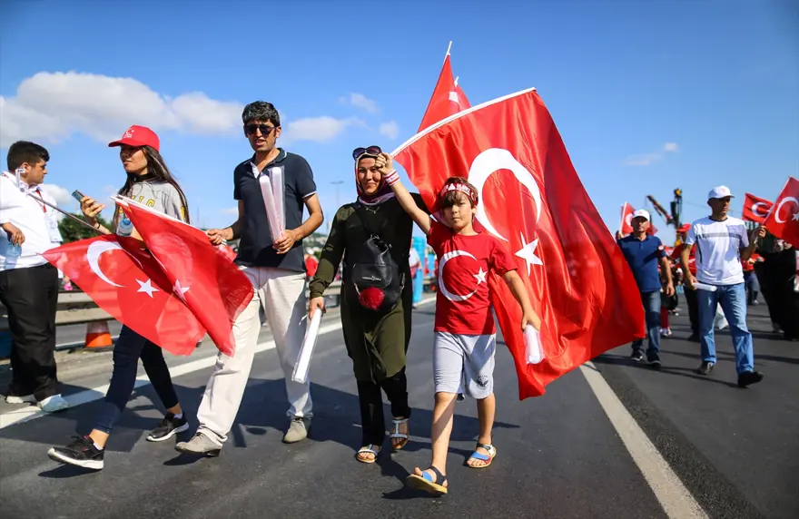 Köprüde Milli Birlik Yürüyüşü 24 Köprüde Milli Birlik Yürüyüşü 24