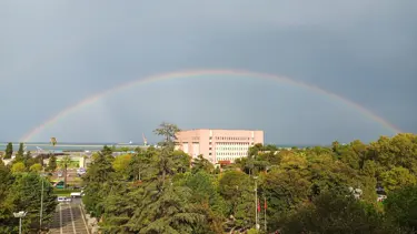 Samsun’da gökkuşağı görenleri hayran bıraktı