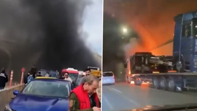 Sabiha Gökçen Havalimanı Tüneli'nde çıkan yangın söndürüldü