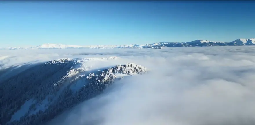 Artvin'deki Genya Dağı'nda kış manzaraları büyüledi 