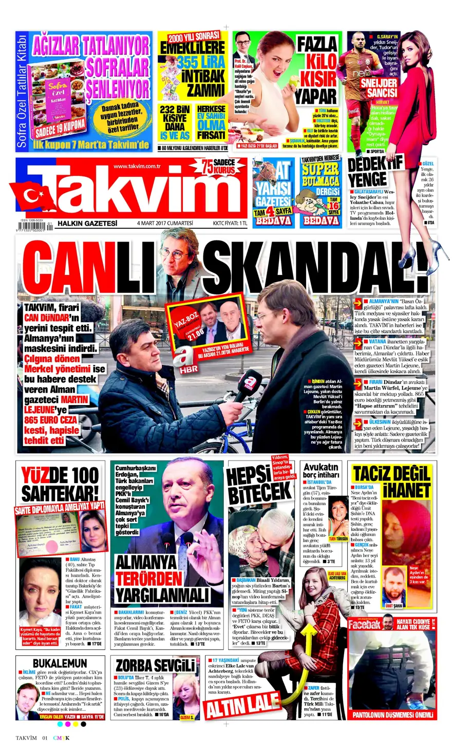 Günün gazete manşetleri - 04.03.2017 11