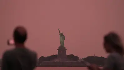 Kanada yangınlarının dumanı New York'u kapladı