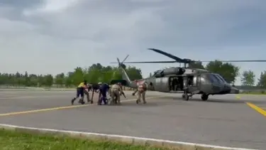 Pancar toplarken yılan soktu: Askeri helikopterle sağlık ekiplerine teslim edildi