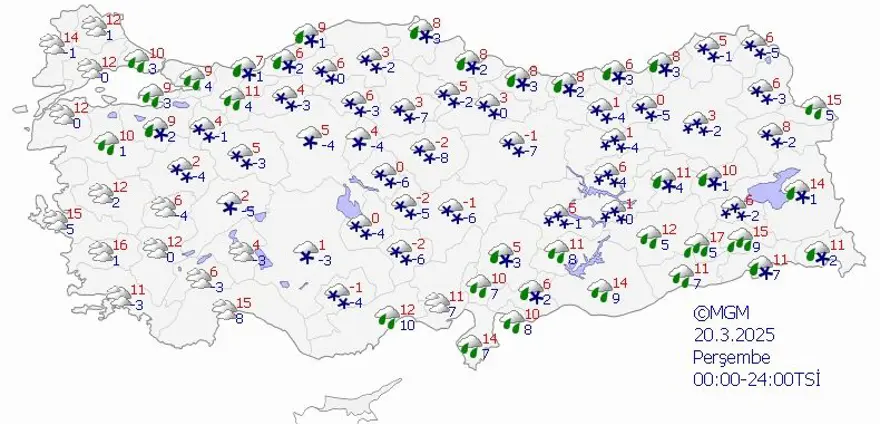 BÖLGELERDE HAVA DURUMU 2