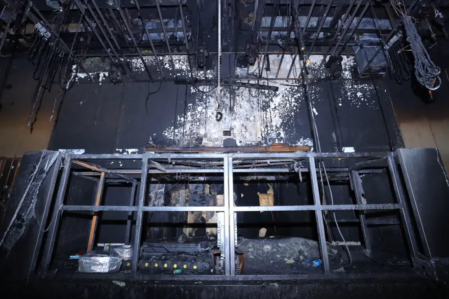 POLİÜRETAN MALZEMELERİN OLDUĞU KISIMDA YANGIN BAŞLADI 7