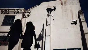 Gizemli sokak sanatçısı Banksy'nin yeni eseri ortaya çıktı