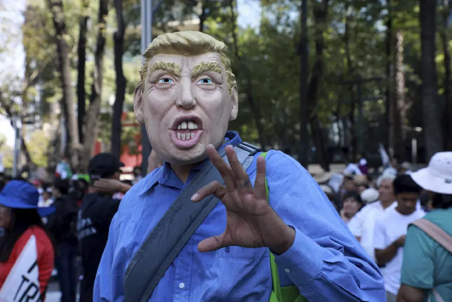 Meksika'da Trump protestosu 1 Meksika'da Trump protestosu 1