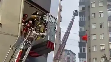 İstanbul'da 10 katlı binada yangın paniği