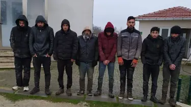 Edirne'de 8 kaçak göçmen yakalandı