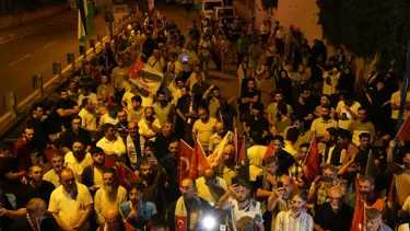 ABD'nin İstanbul Başkonsolosluğu önünde Filistin'e destek eylemi