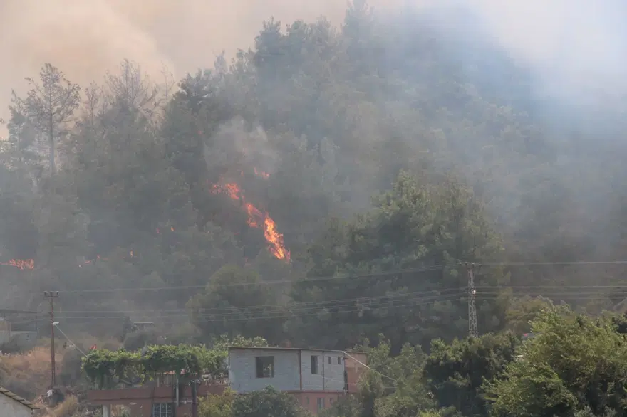 Hatay ve İzmir'de orman yangını 16 Hatay ve İzmir'de orman yangını 16