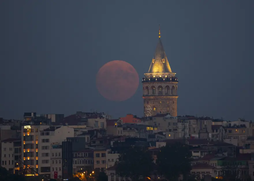 İstanbul'dan Süper Ay manzaraları 7