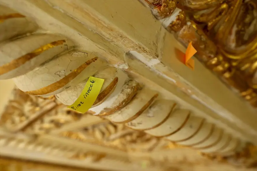 Dolmabahçe Sarayı Süfera Salonu'nun restorasyonu devam ediyor 6 Dolmabahçe Sarayı Süfera Salonu'nun restorasyonu devam ediyor 6