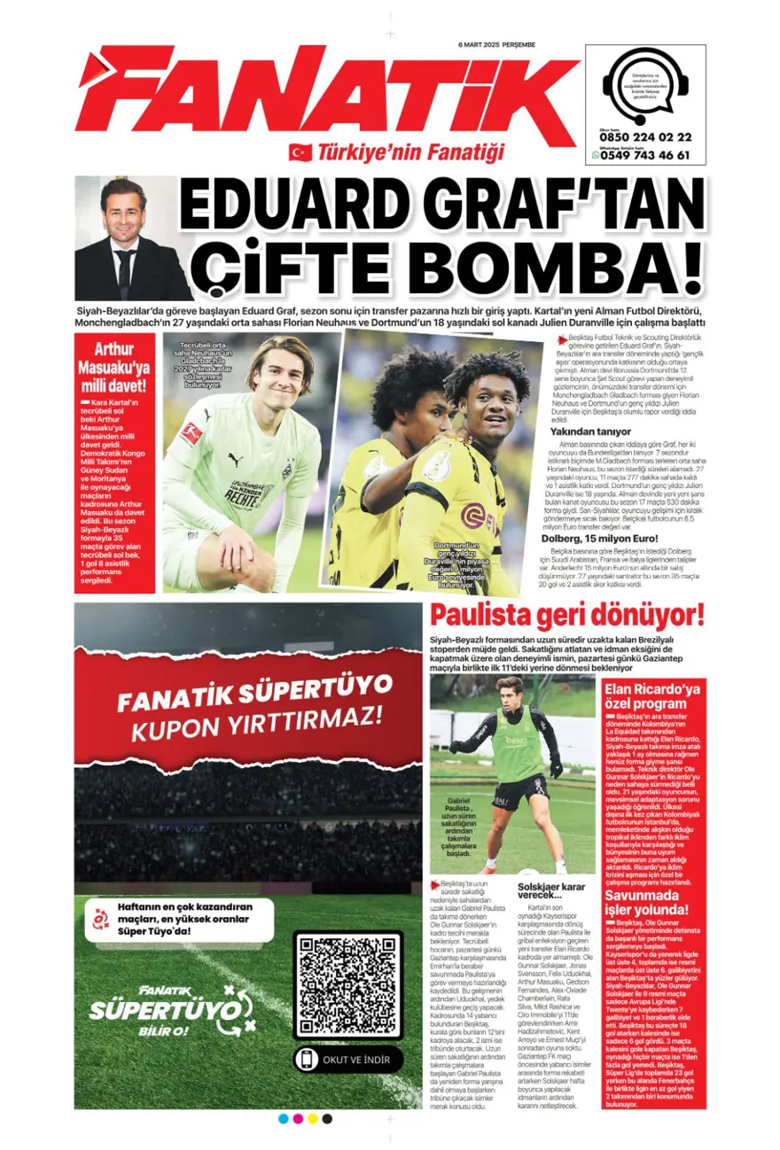 "Kadıköy'de bu işi bitirelim" (6 Mart 2025 spor manşetleri) 5