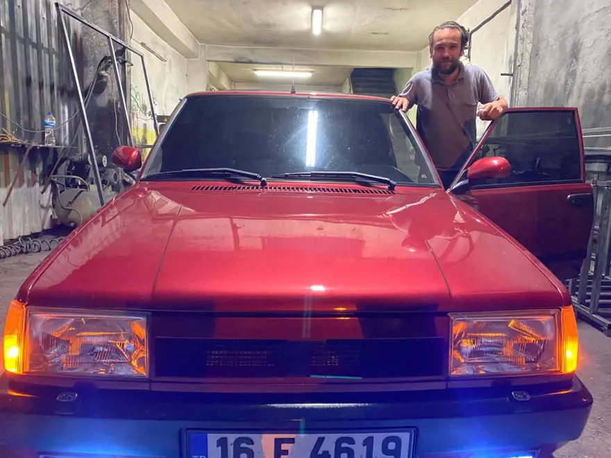 Bursa'da 12 bin TL'ye aldığı aracını 90 bin TL'ye yeniledi 7