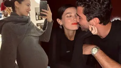 Pınar Deniz'den yeni hamilelik pozu: Canımız tatlı çekmiştir