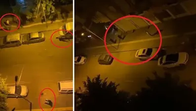 Sokak ortasında birbirlerine kurşun yağdırdılar