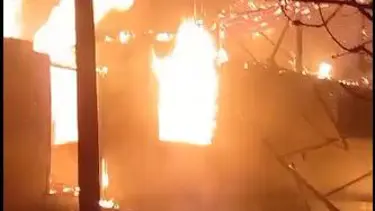 Tokat'ta boş ev alev alev yandı