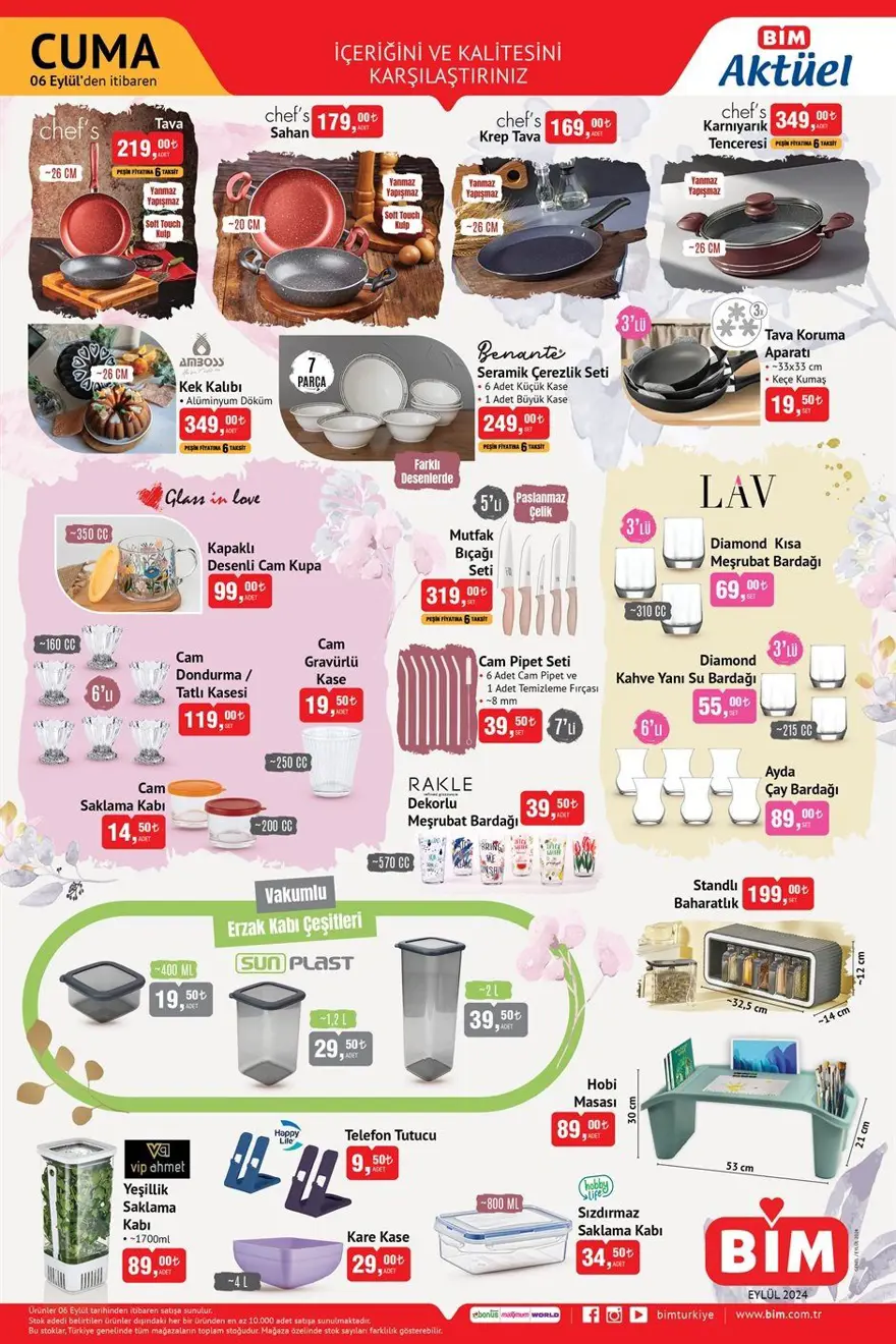 BİM aktüel indirimleri 6 Eylül 2024: BİM markette bu haftaya özel yeni indirimli ürünler 4