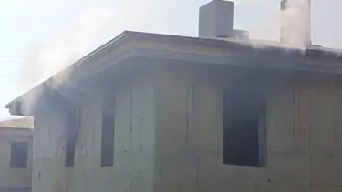 Osmaniye'de işçilerin kaldığı evde yangın çıktı